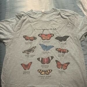 Butterfly bible motivation shirt